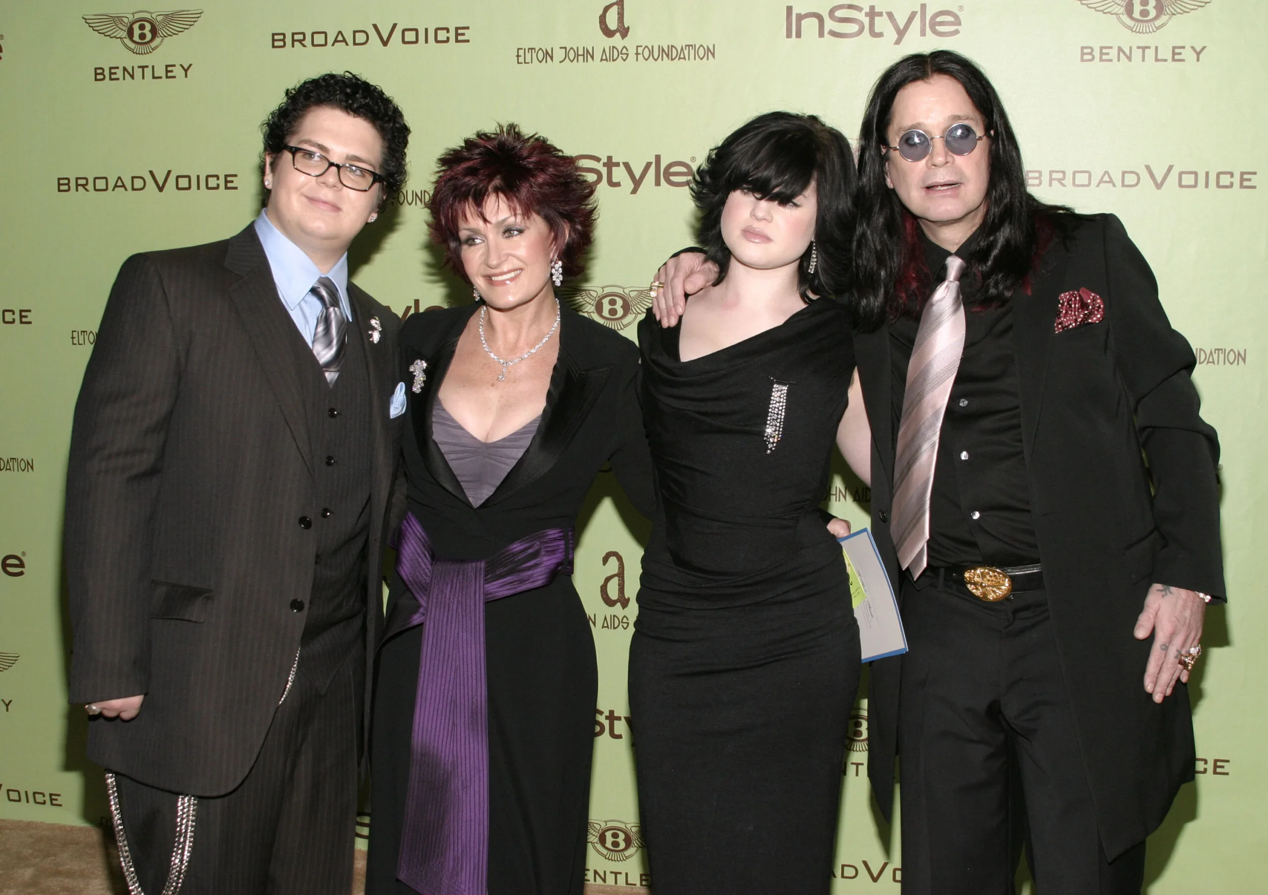 Jack Osbourne, Sharon Osbourne, Kelly Osbourne and Ozzy Osbourne (Photo by J. Merritt/FilmMagic)