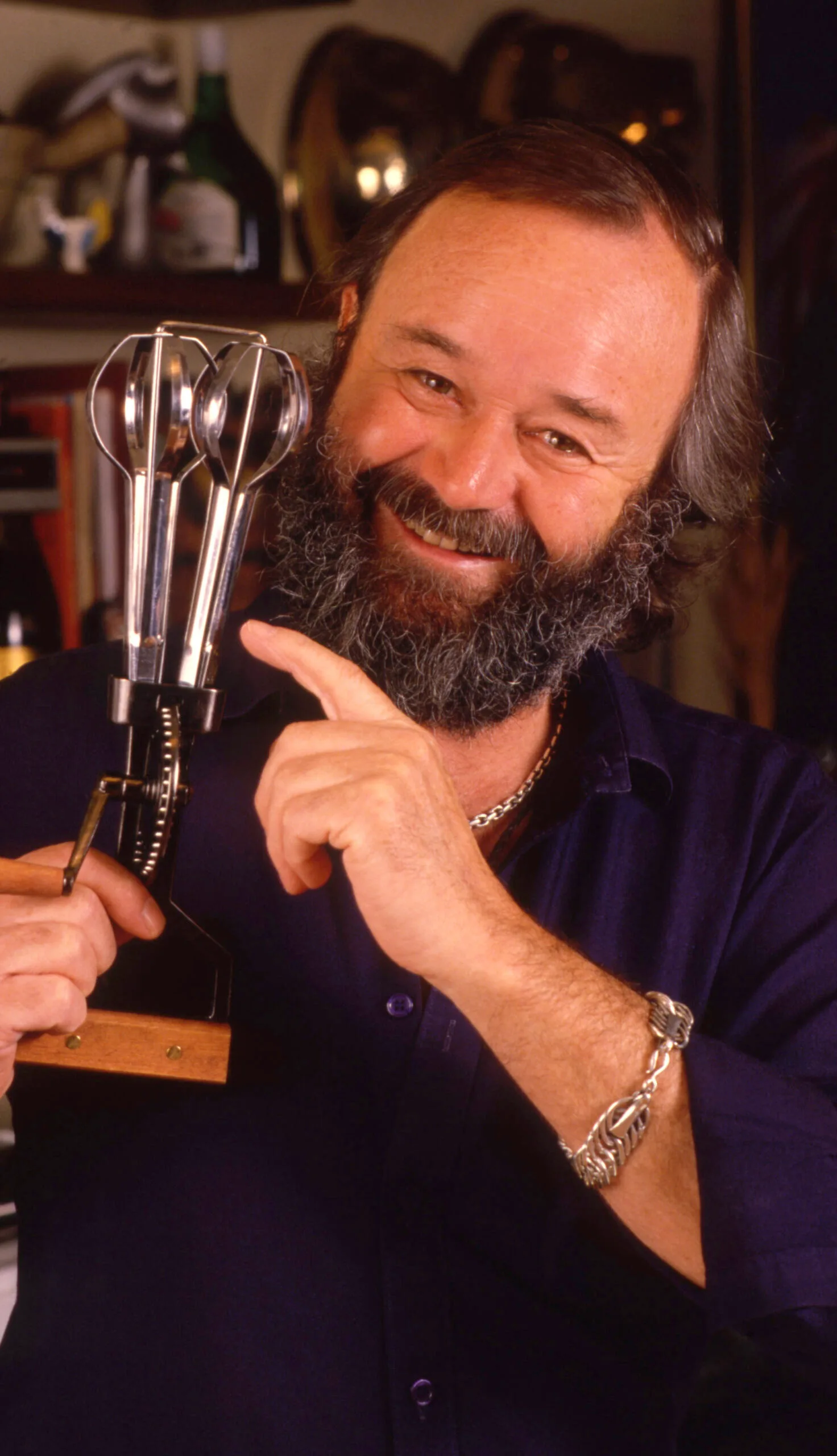 
MELBOURNE, AUSTRALIA - JANUARY 01: Peter Russell-Clarke is an Australian chef, author and illustrator, best known for his television cooking shows. He hosted a five-minute television show called Come and Get It, which aired on the Australian Broadcasting Corporation for nine years during the 1980s.Melbourne.January 01 1990 in Melbourne, Australia
(Photo by Impressions / Getty Images)