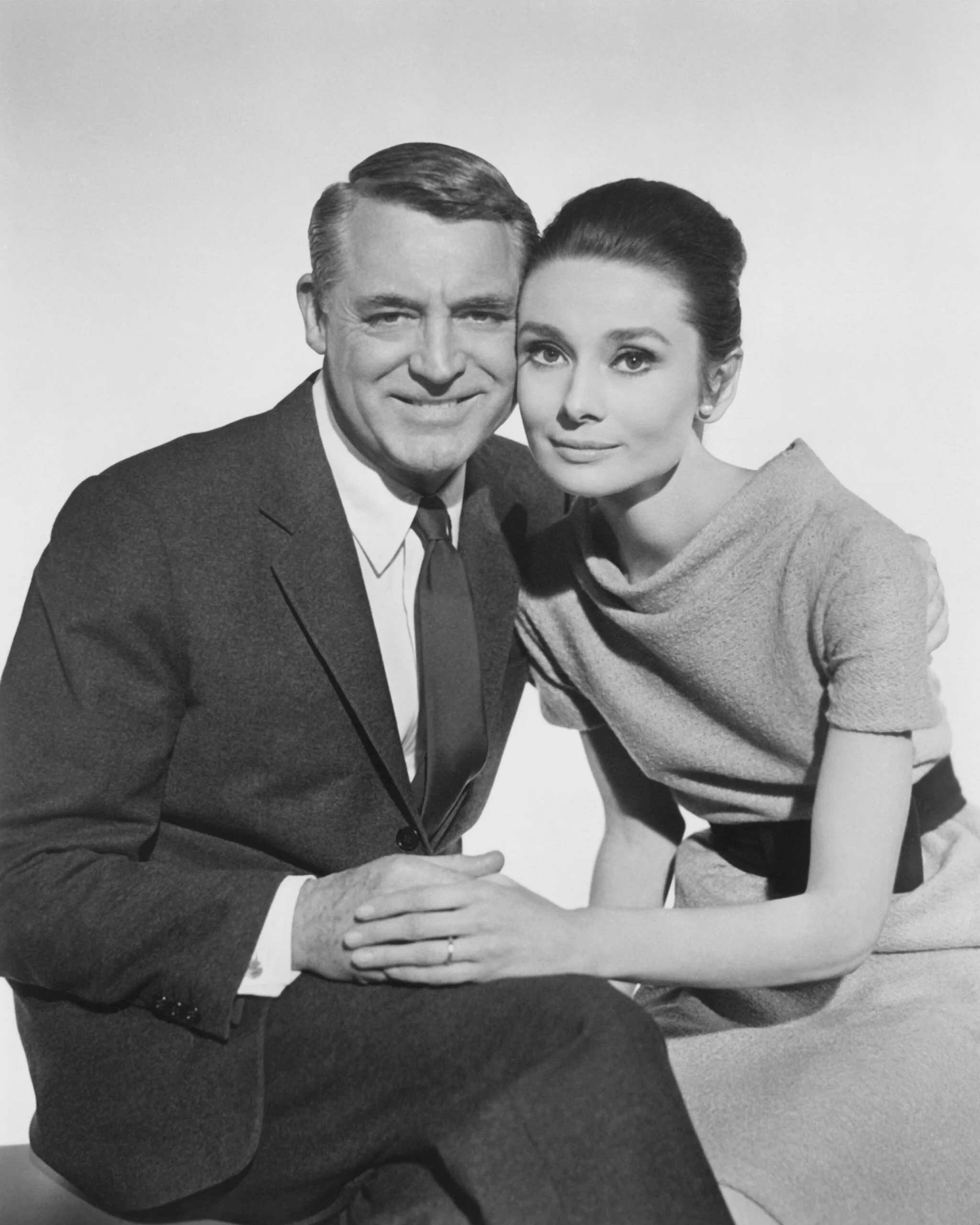 Cary Grant and Audrey Hepburn from the 1963 film 'Charade'. (Photo by Screen Archives/Getty Images)
