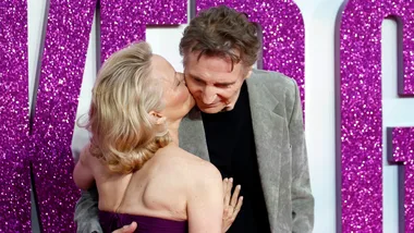 PDA sparks romance rumours for Pamela Anderson and Liam Neeson 