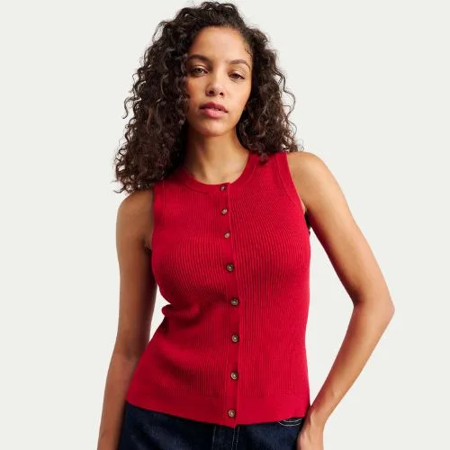 JAG Selene Knit Vest
in deep red