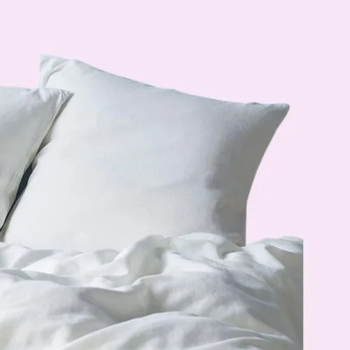 Linen House Nimes Linen Quilt Cover Set, White, Queen Bed