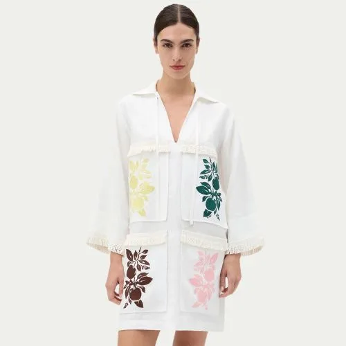 Oroton Embroidered Tunic Dress