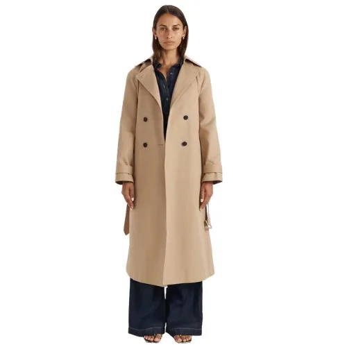 Saba Aura Classic Trench Coat - fawn