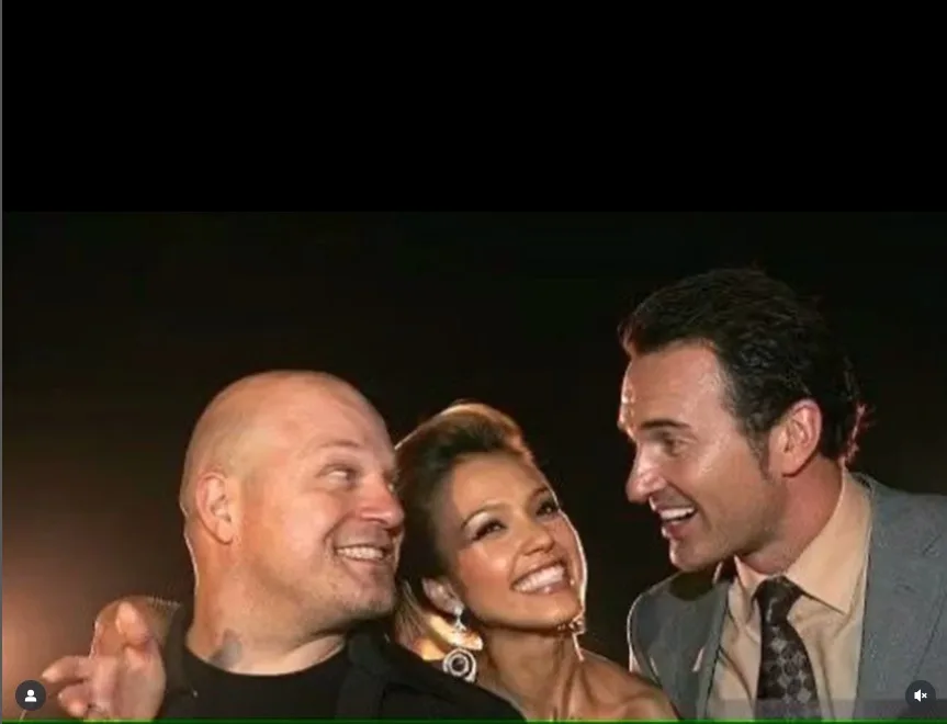 Michael Chiklis with Jessica Alba and Julian McMahon. Source, instagram