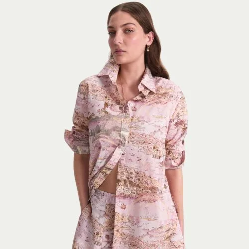 Sportscraft Story Map Liberty Shirt in pink multi