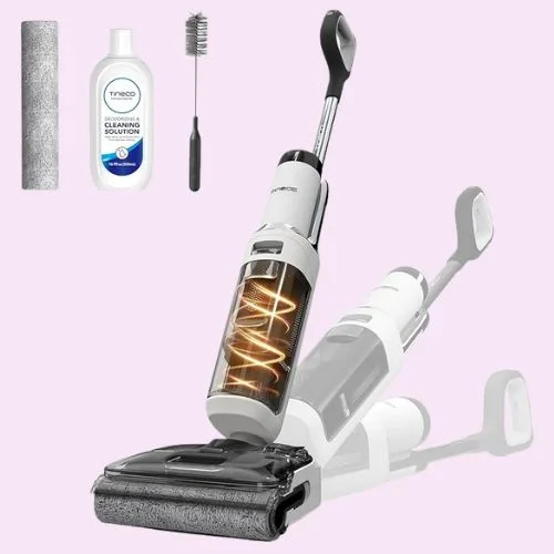 Tineco Floor ONE Stretch S6 Wet Dry Vacuum Cleaner, 180°Lay-Flat, 13cm Compact Design, 70℃ Flashdry Self-Cleaning in 5min, Long Runtime, Dual-Sided Edge Cleaning, Enhanced Flexibility