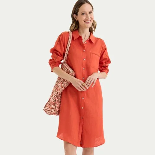 Yarra Trail Tirari Dress in volcanic colour