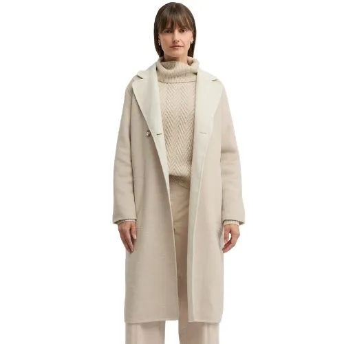 Yarra Trail Twain Coat - almond/ecru