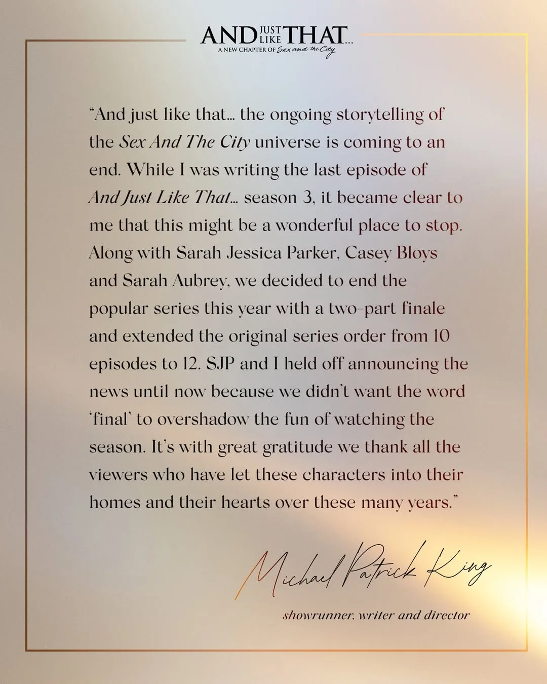 will there be a season four and just like that