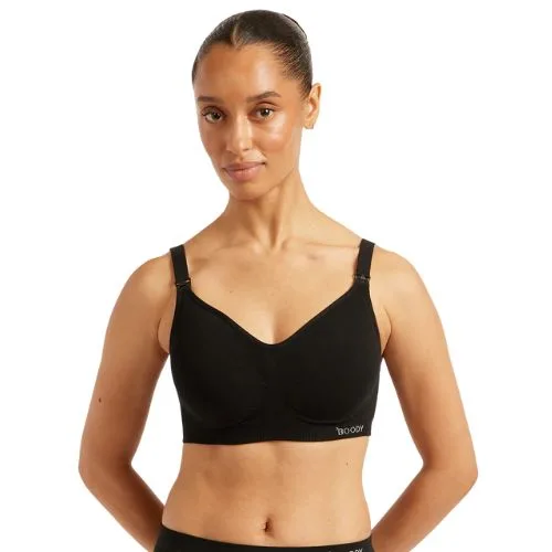 Boody Wireless Maternity Bra in Black - best bras Australia