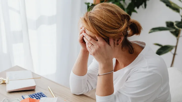 Stressed woman
