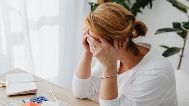 Stressed woman