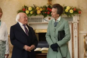Princess Anne makes suprise visit to Irish president