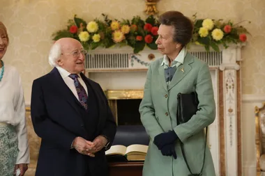 Princess Anne makes suprise visit to Irish president