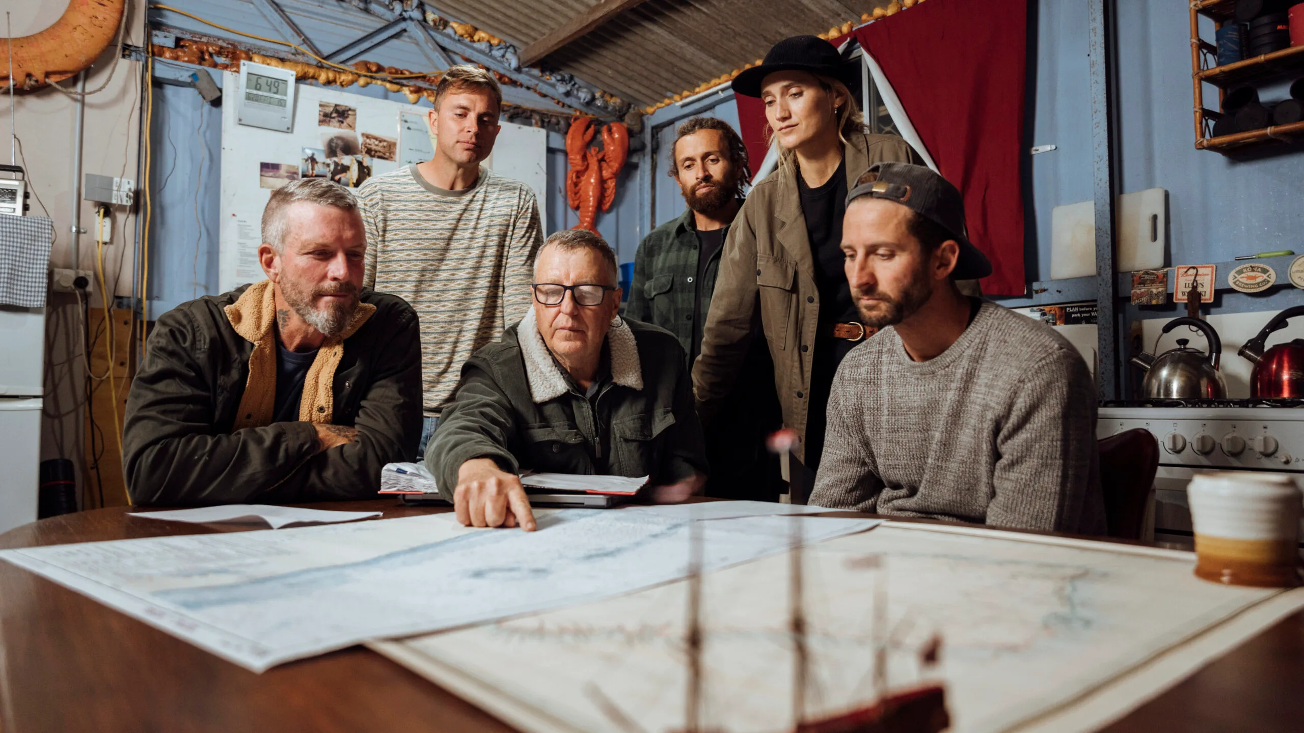 The Shipwreck Hunters Australia team. Photo supplied by Disney+