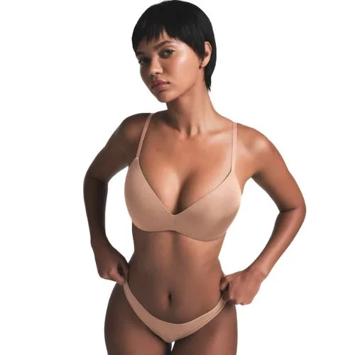 Skims PUSH-UP PLUNGE BRA in Sienna shade