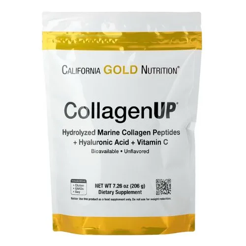 California Gold Nutrition, CollagenUP®, Hydrolysed Marine Collagen Peptides with Hyaluronic Acid and Vitamin C