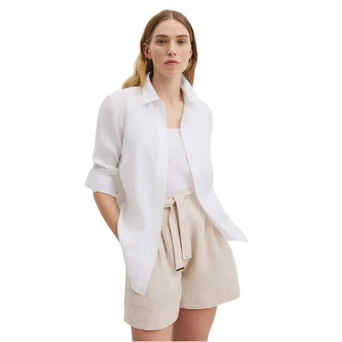 Country Road Organically Grown Linen Shirt in white - Best Black Friday Sales