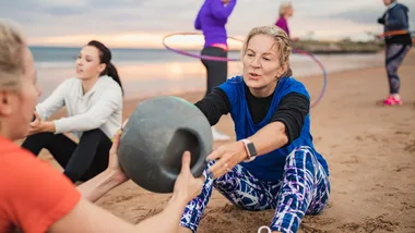 Woman exercising
