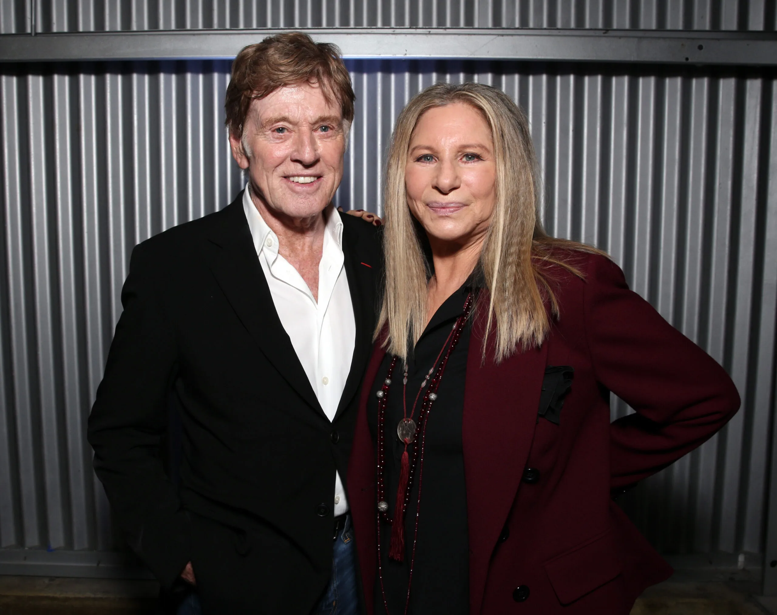 LOS ANGELES, CA - DECEMBER 09: Actor Robert Redford (L) and honoree Barbra Streisand attend the 24th annual Women in Entertainment Breakfast hosted by The Hollywood Reporter at Milk Studios on December 9, 2015 in Los Angeles, California. (Photo by Todd Williamson/Getty Images for The Hollywood Reporter)