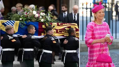 Members of the British royal family gather for Katharine, the Duchess of Kent’s funeral