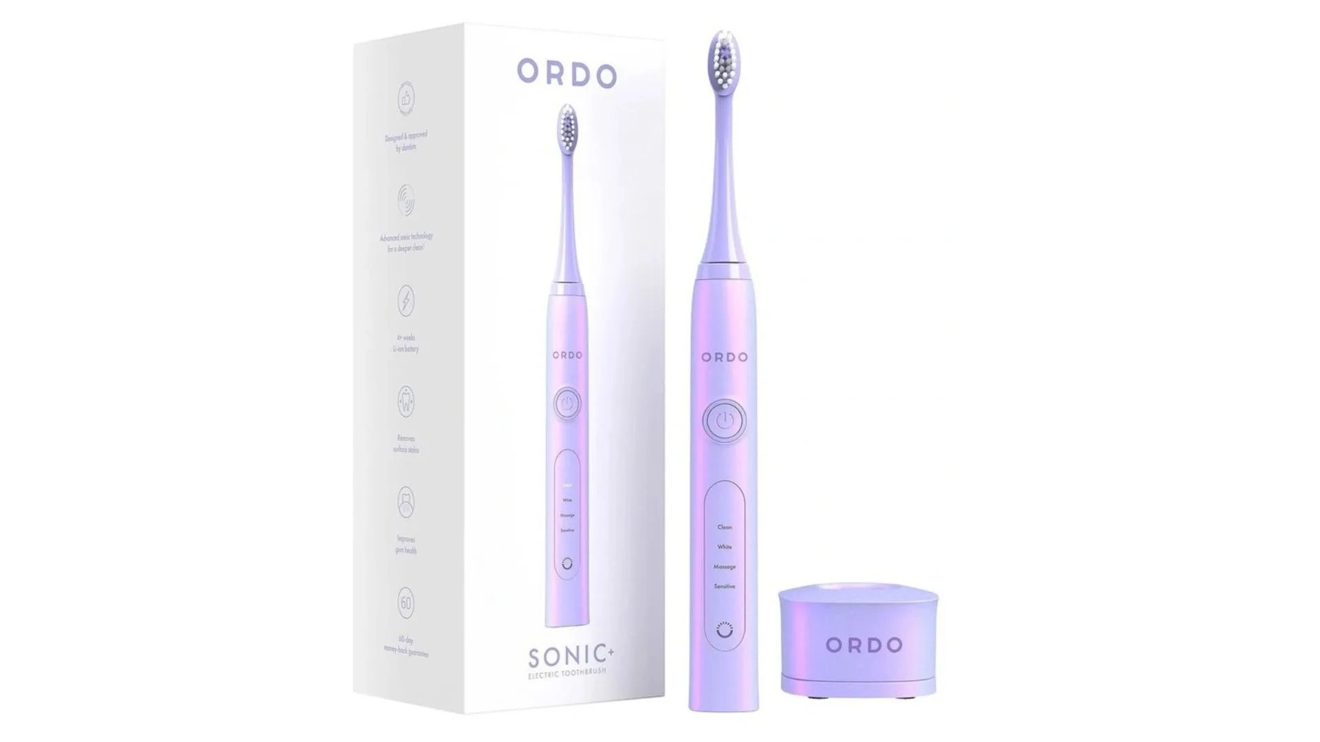 Ordo Sonic+ Electric Toothbrush in Pearl Violet