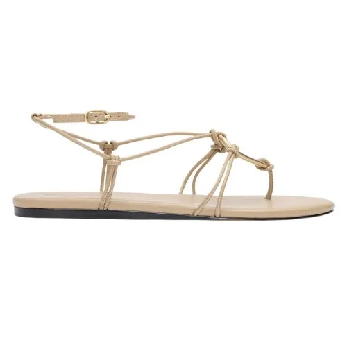 Seed Heritage Etta Ring Detail Sandal - iced latte colour