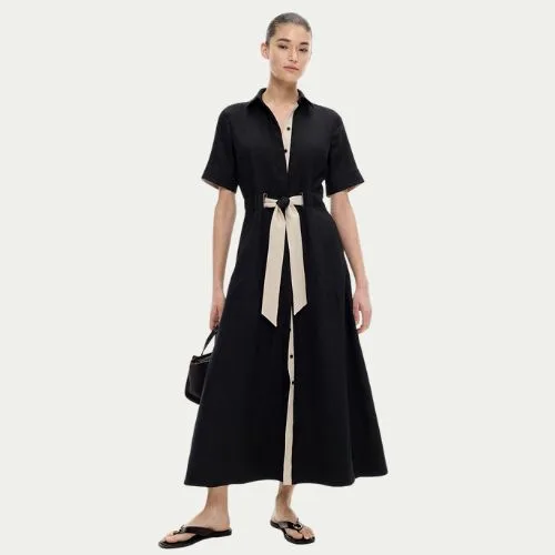 Witchery Eyelet Detail Midi Dress