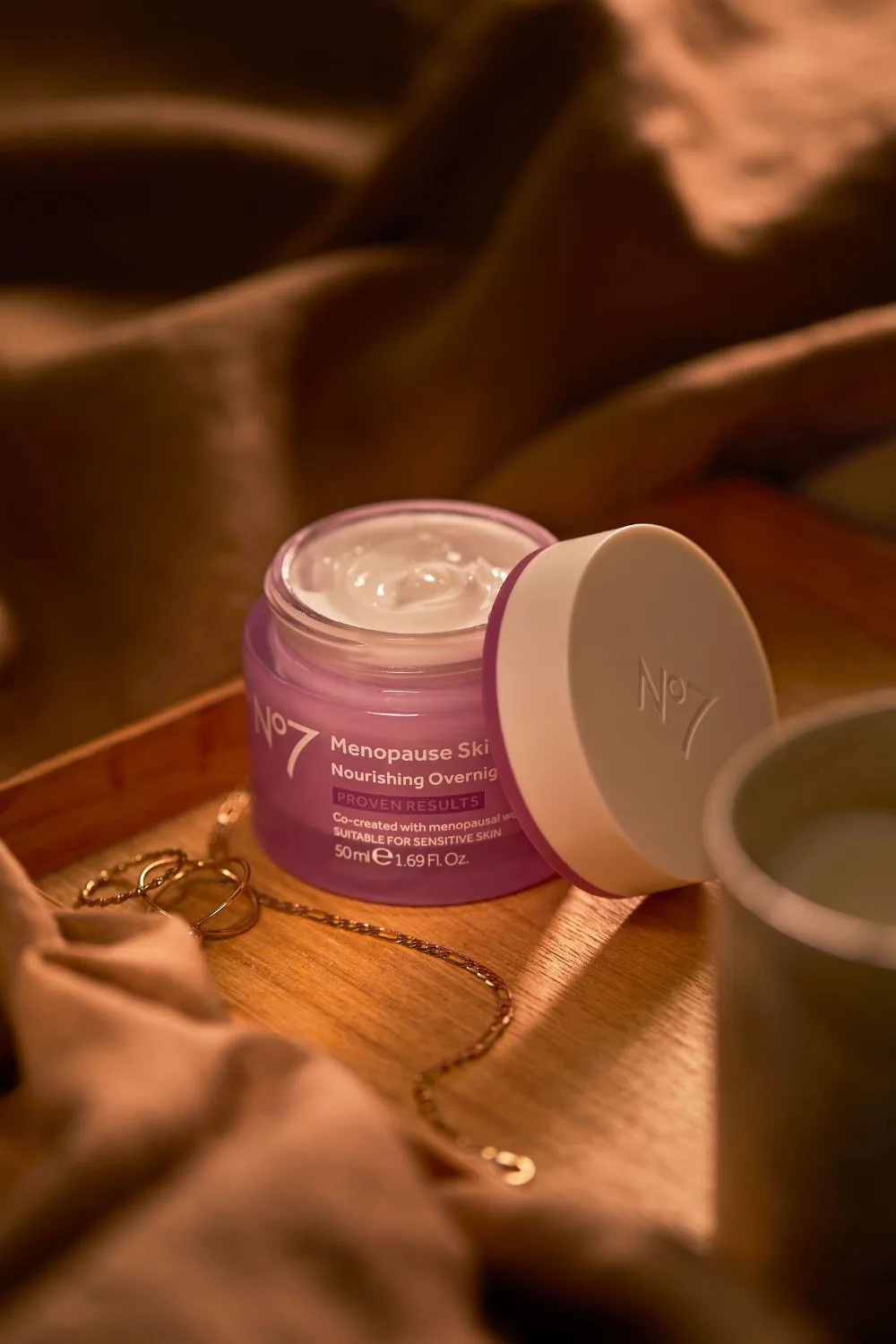 No7 Menopause skincare nourishing overnight cream 
