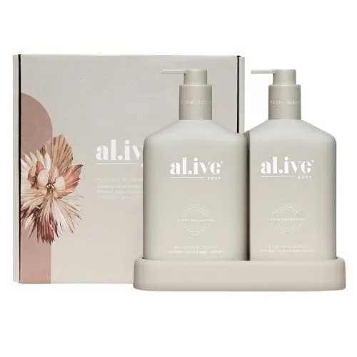 Al.ive Body Sea Cotton & Coconut Body Wash & Lotion Duo