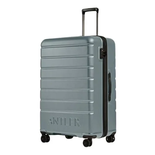 Antler Large Luggage in Cool Grey - Logo