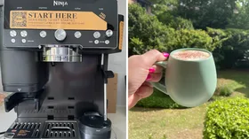 ninja luxe cafe and a cappuccino