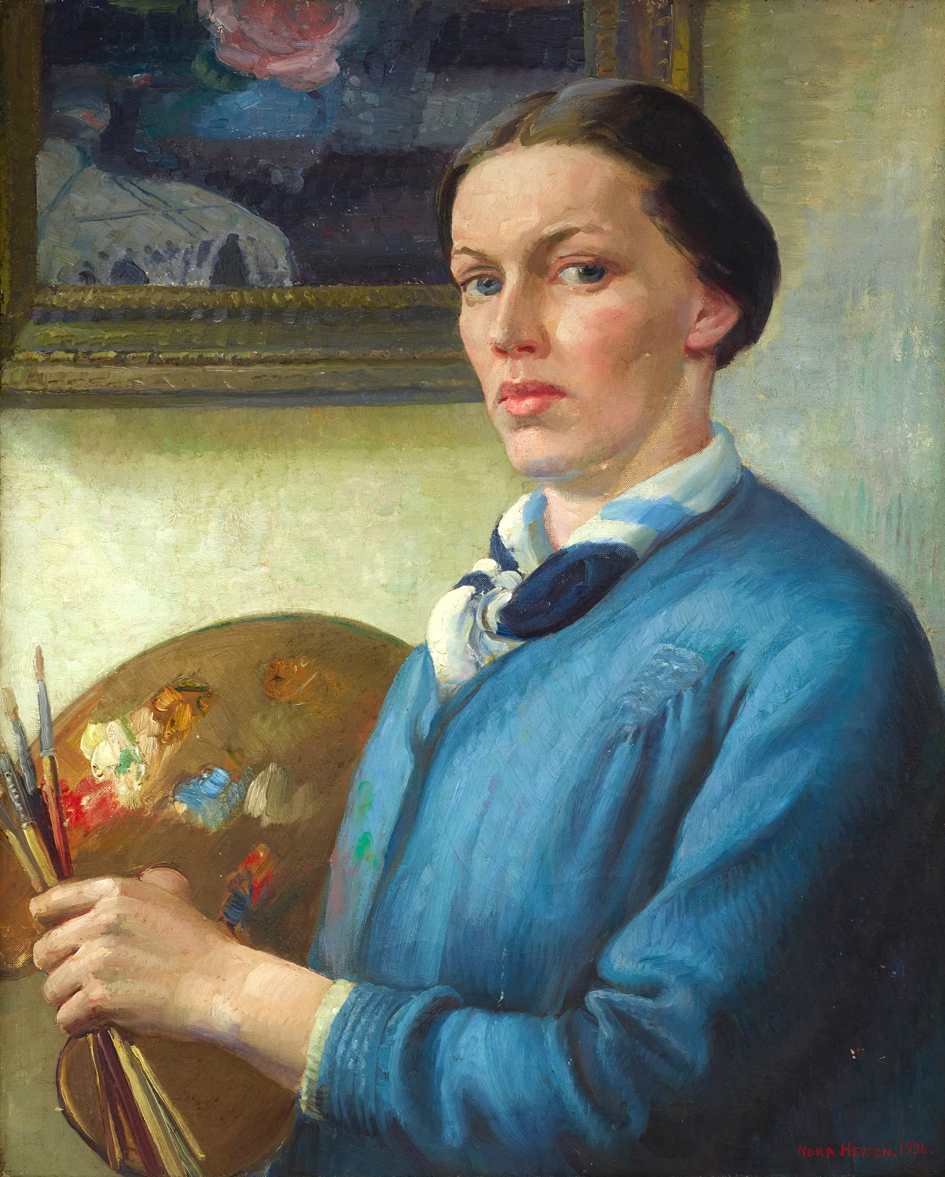 Nora Heysen Self portrait 1936 oil on linen 63 x 50.5 cm. Private collection, Sydney Photo: Diana Panuccio