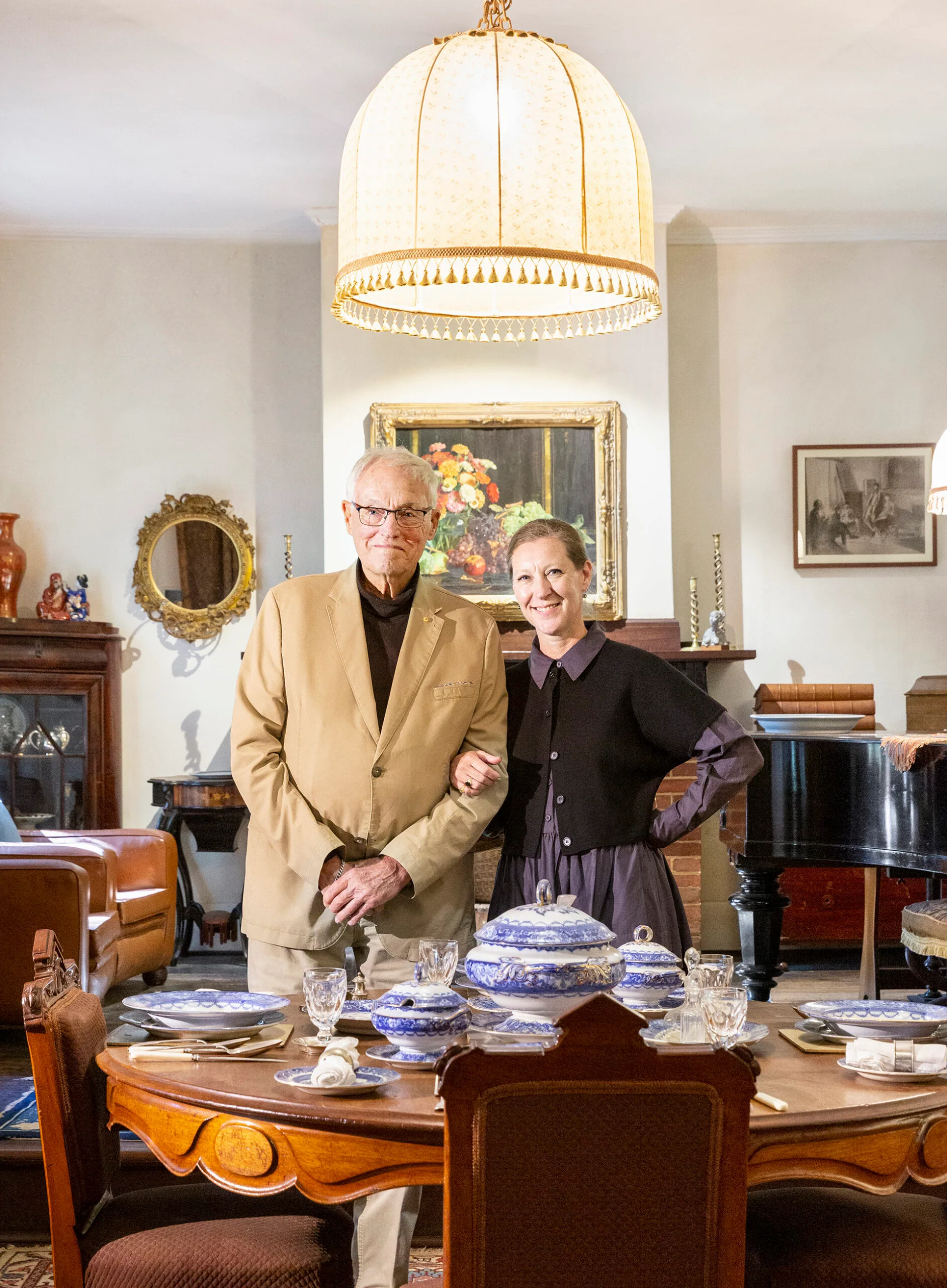Peter Heysen and his daughter Rosie at The Cedars. Photography by Paul Steed.