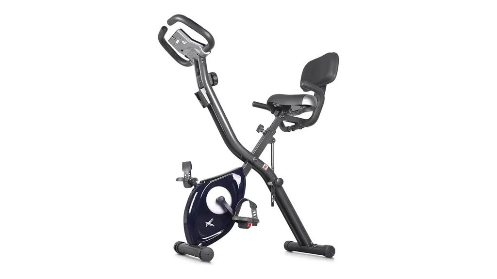leikefitness LEIKE X Bike Ultra-Quiet Folding Exercise Bike, Magnetic Upright Bicycle with Heart Rate and LCD Monitor 2200