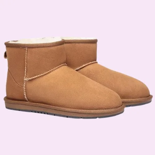 UGG AUSTRALIAN SHEPHERD Australian Wool Classic Mini Suede Unisex Ankle Boots
