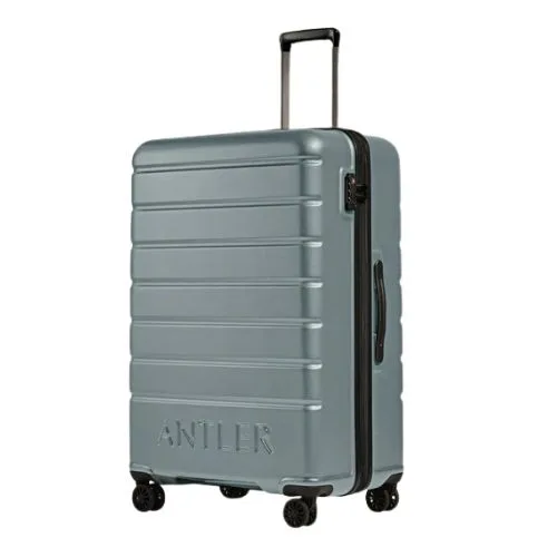 Antler Large Luggage in Cool Grey - Logo