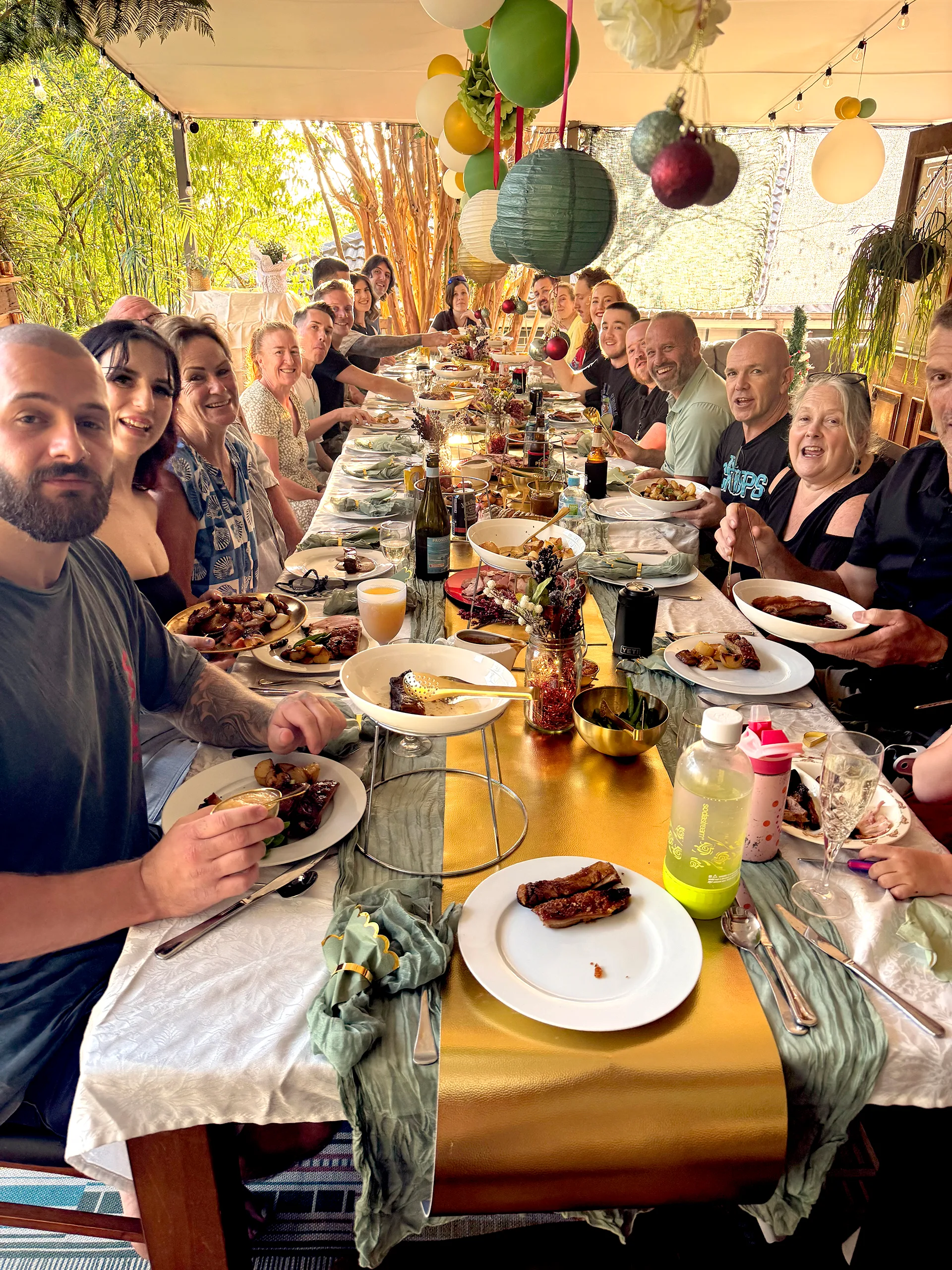 
The family table is always full. Photo supplied.
