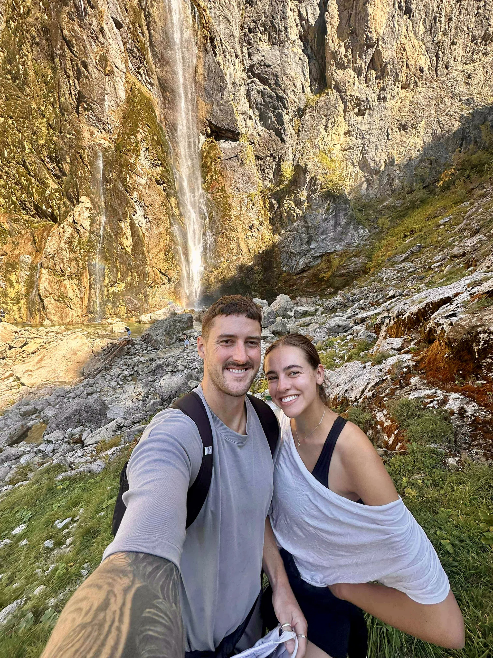 Paddy and Brooke are on a trip of a lifetime. Photo supplied.