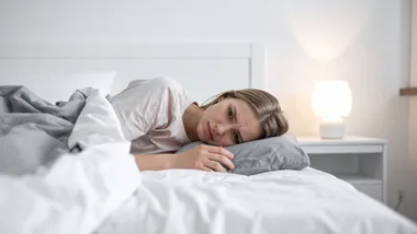Woman in bed