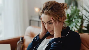 Stressed woman
