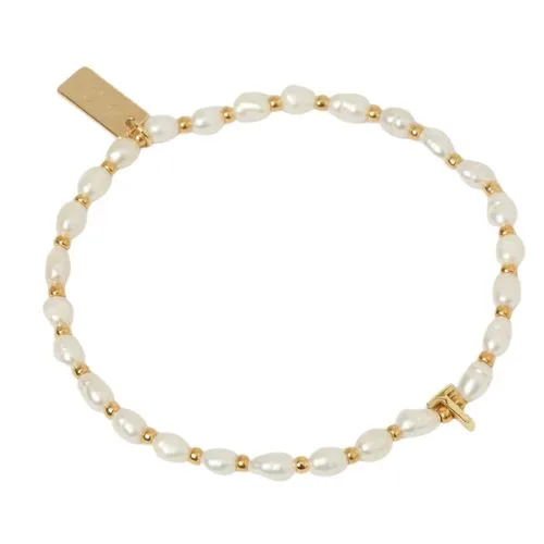 Arms of Eve Initial Pearl Bracelet
