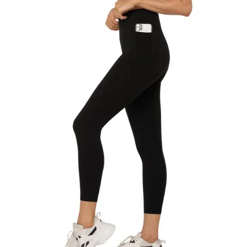 Lorna Jane Amy Phone Pocket Tech Ankle Biter Leggings in black