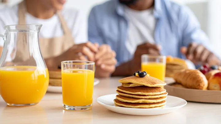 Orange juice breakfast