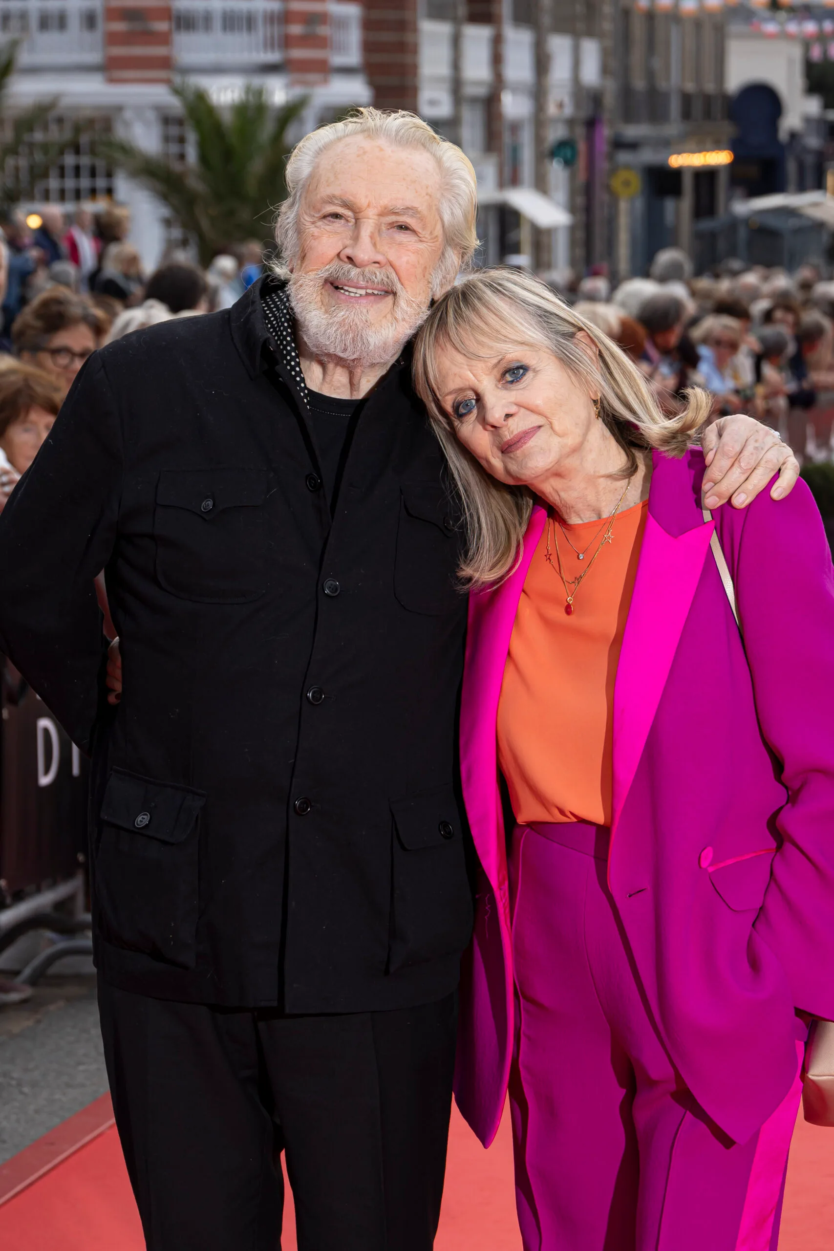 DINARD, FRANCE - OCTOBER 2: Leigh Lawson and Twiggy Lawson attend the Opening Ceremony during the  Dinard British & Irish Film Festival on October 2, 2025 in Dinard, France. (Photo by S&eacute;bastien Courdji/Getty Images)