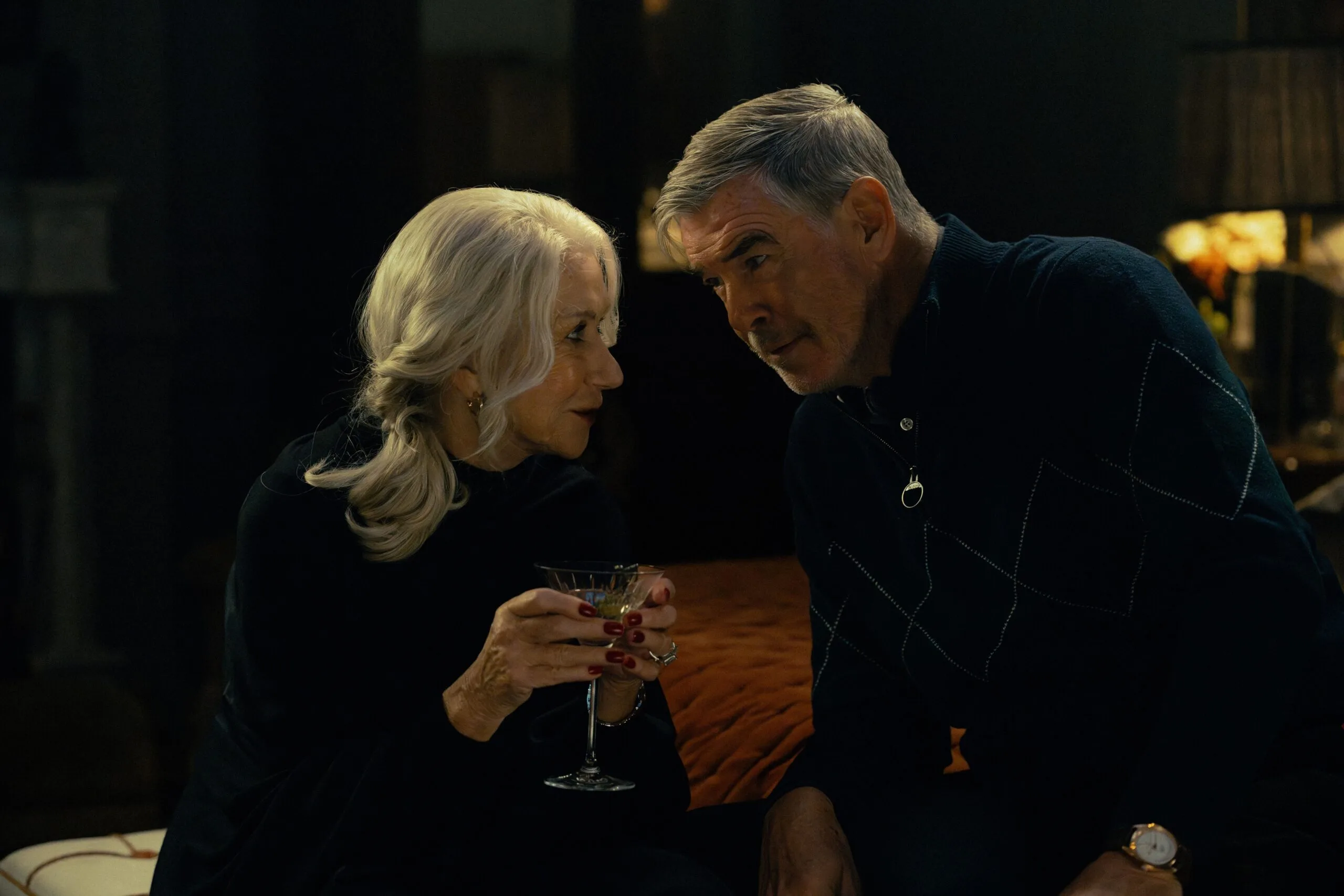 Golden Globes 2026 How To Watch And Who Are The Nominees The Paramount Mobland S1 Helen Mirren As Maeve Harrigan And Pierce Brosnan As Conrad Harrigan Scaled 