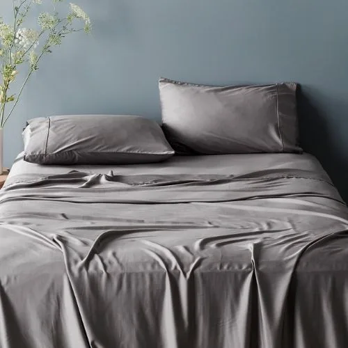 best cooling sheets for hot sleepers ettitude sateen+ flat sheet