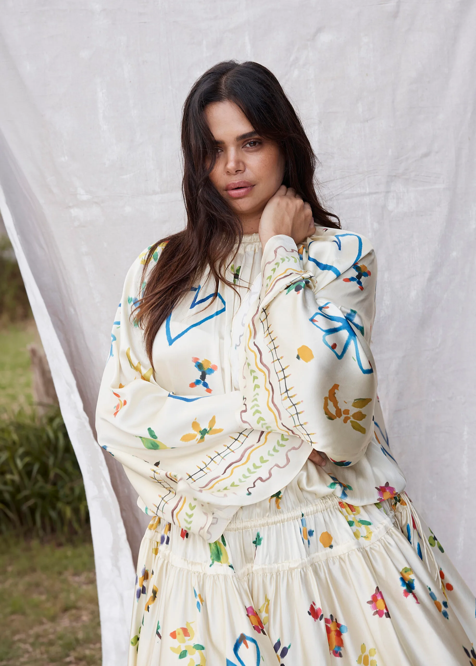 Samantha Harris in a photo shoot for The Australian Women's Weekly. Photography by Corrie Bond.