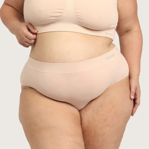 Boody Full Briefs in shell colour - Boody Plus Size Underwear